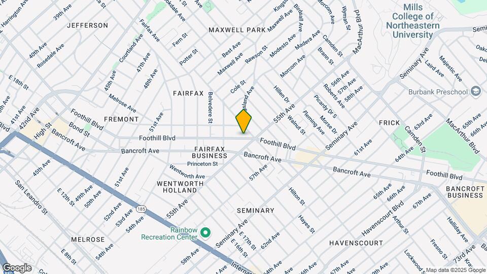 5464 Foothill Blvd Mapa y Detalles de la Ubicación