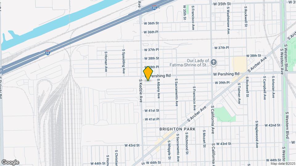 3134 W 39th Pl Map and Location Details