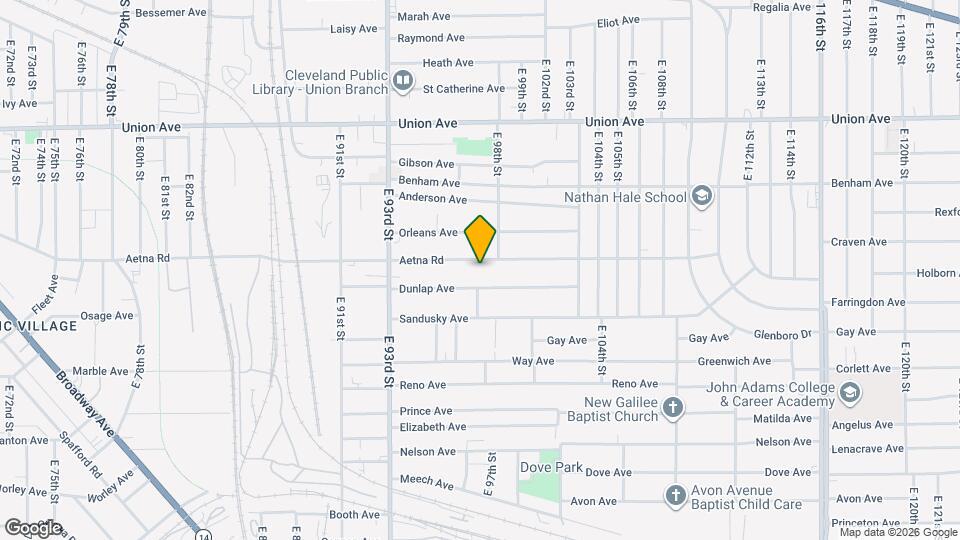 9710 Aetna Rd Map and Location Details