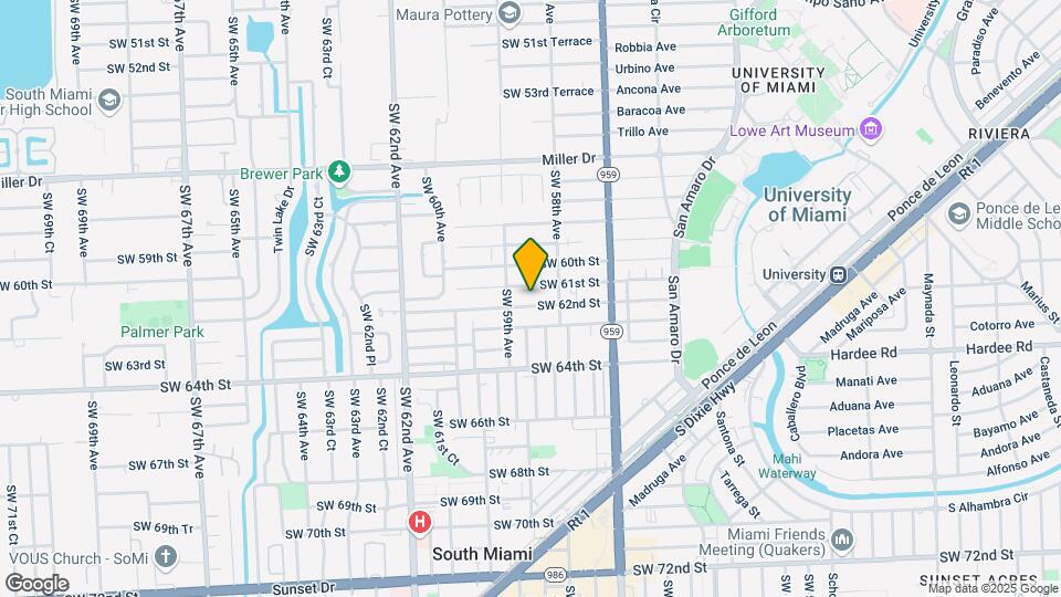 5855 SW 62nd St Map and Location Details