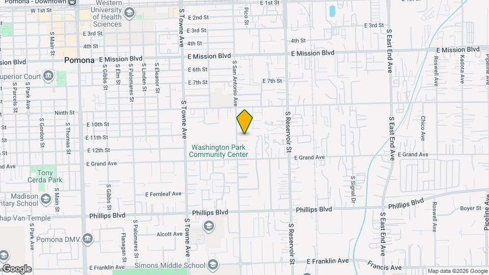 1140 S San Antonio Ave Map and Location Details