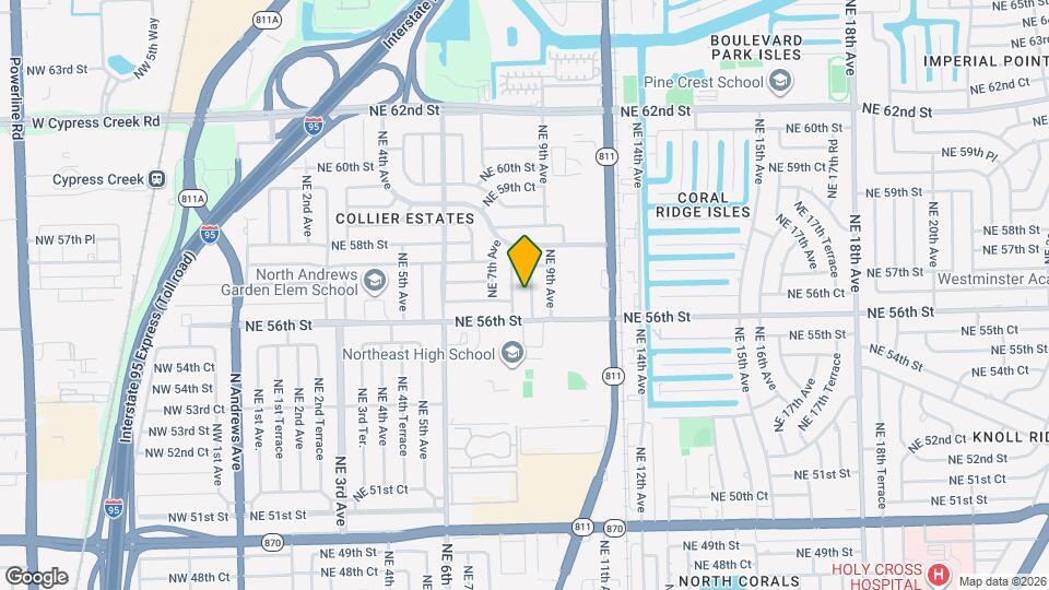 5641 NE 8th Ave Map and Location Details