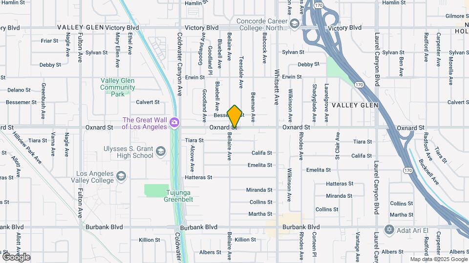 12650 Oxnard St Map and Location Details