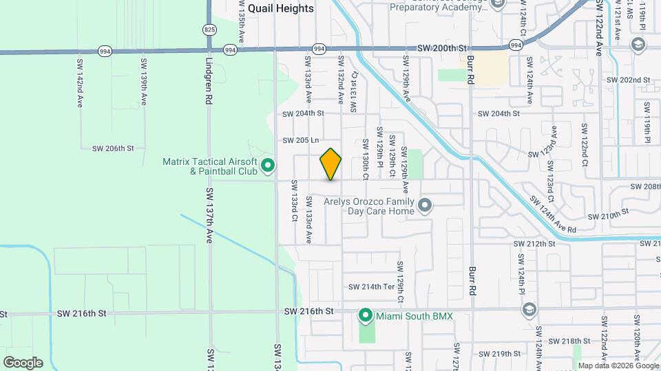 13220 SW 208th St Mapa y Detalles de la Ubicación