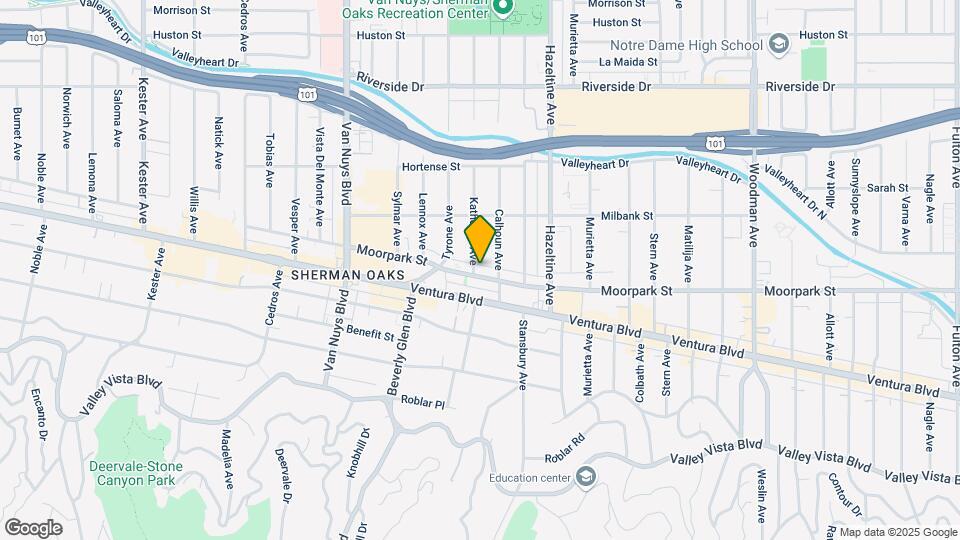 14229 Moorpark St Map and Location Details