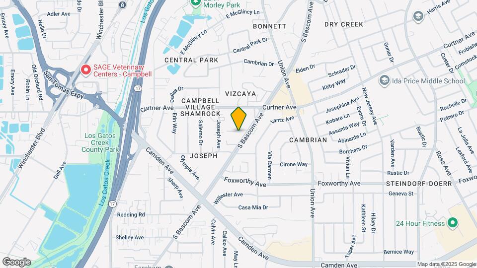 2859 S Bascom Ave Map and Location Details