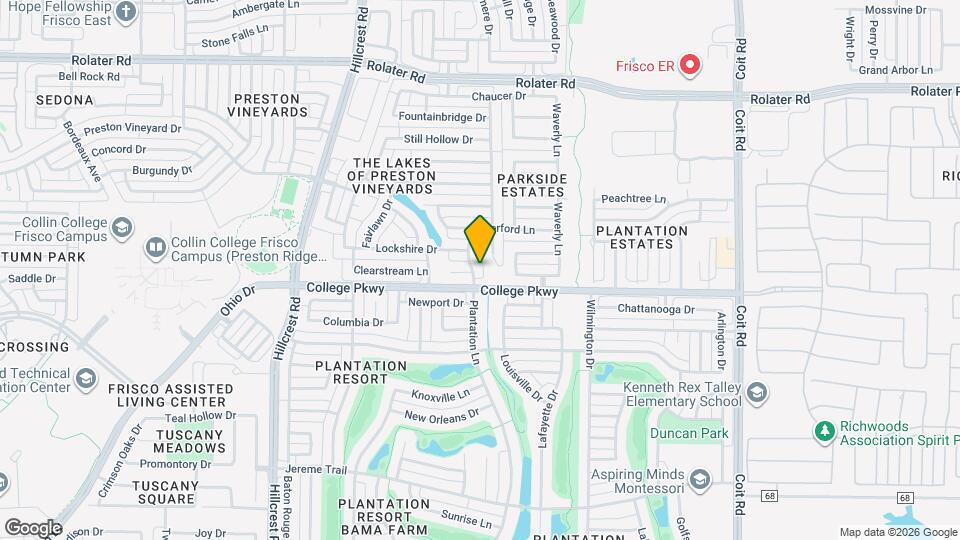 6430 Plantation Ln Map and Location Details