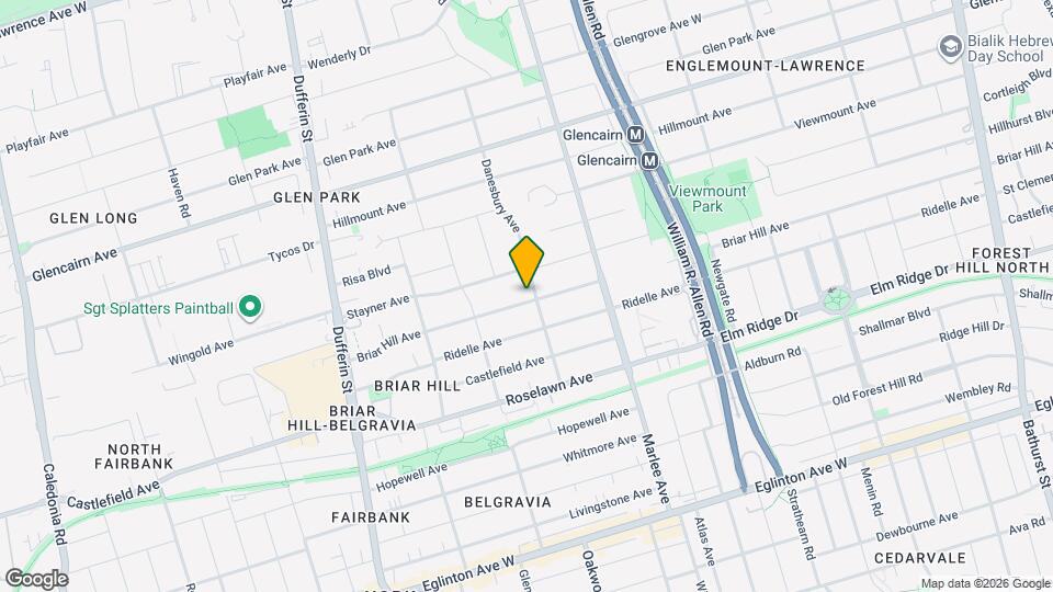 960 Briar Hill Ave Map and Location Details