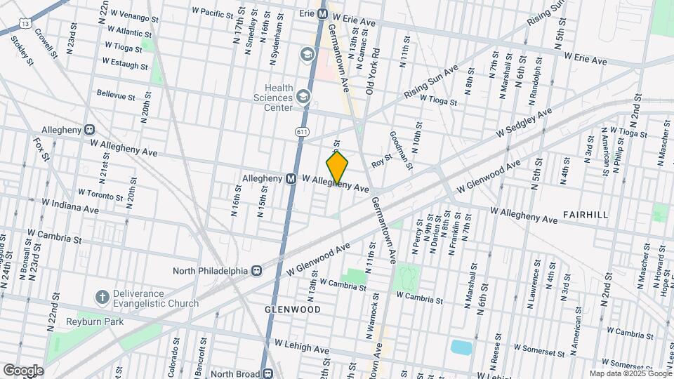 1230 W Allegheny Ave, Unit 2R Mapa y Detalles de la Ubicación