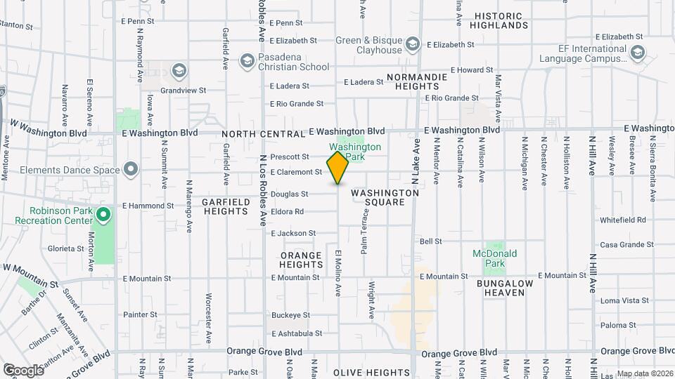1167 N El Molino Ave Map and Location Details