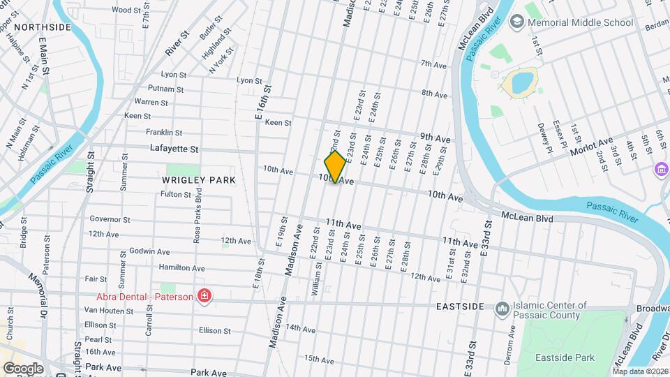 490 E 23rd St Mapa y Detalles de la Ubicación