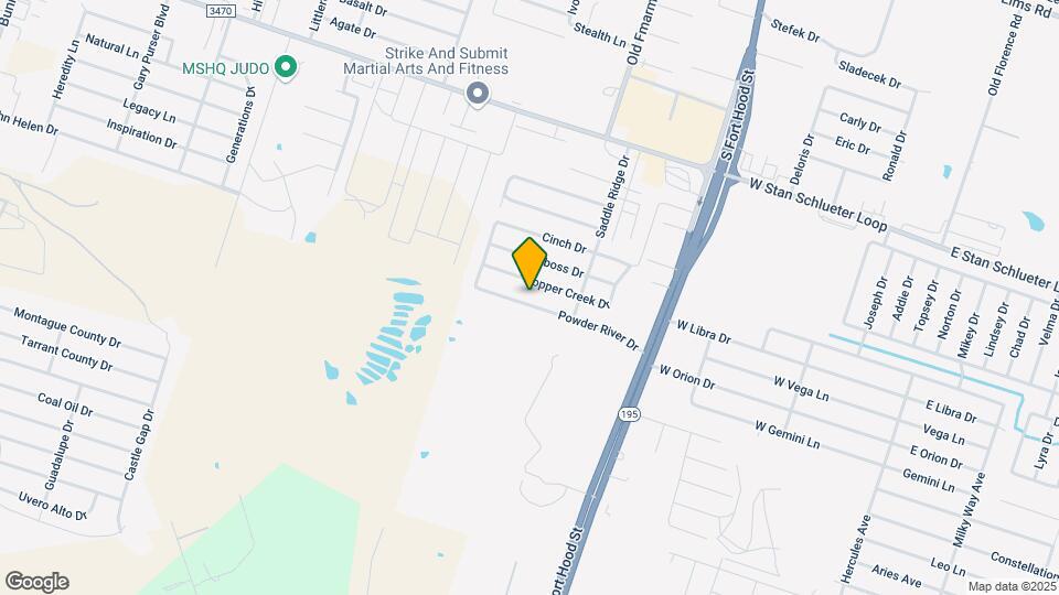 1311 Powder River Dr, Unit A Map and Location Details