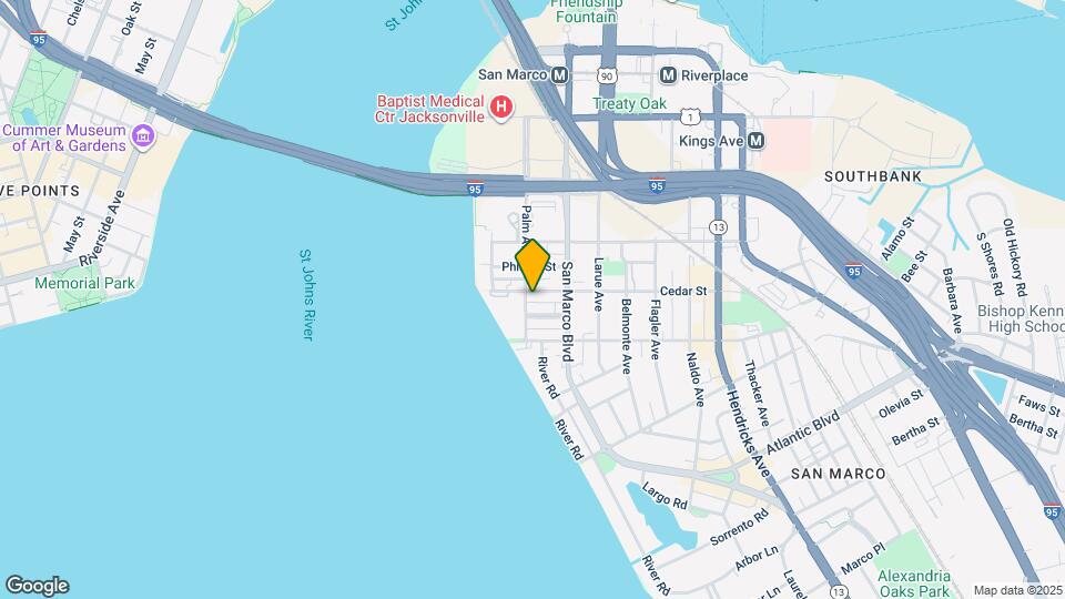 1515 Palm Ave Map and Location Details