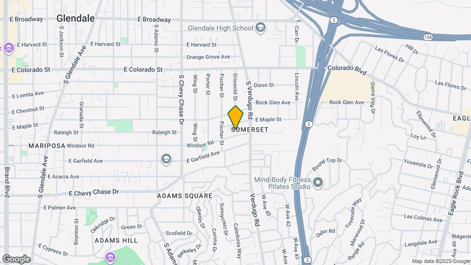 1367 E Windsor Rd Map and Location Details