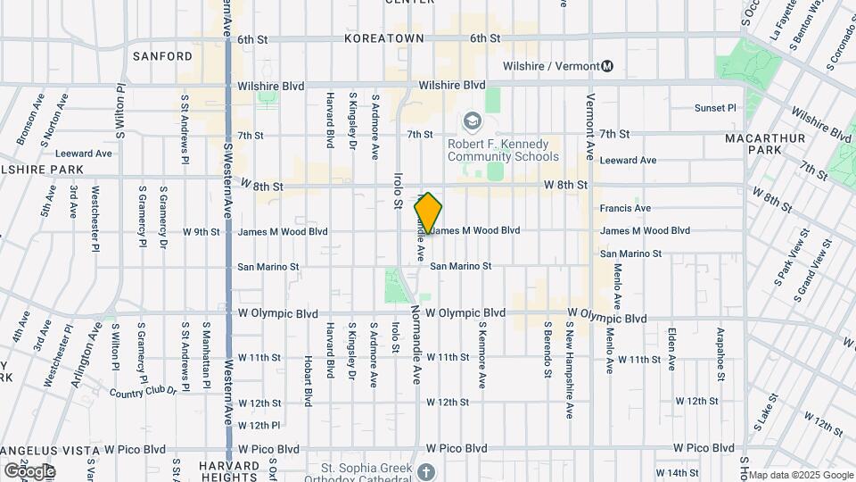 908 S Normandie Ave Map and Location Details