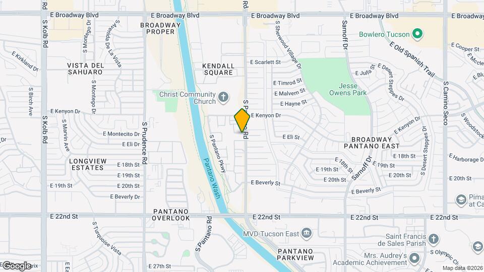 702 S Pantano Rd Map and Location Details