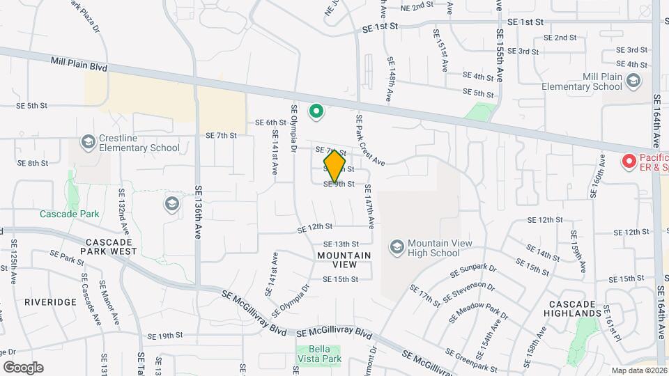 14415 SE 9th St Map and Location Details