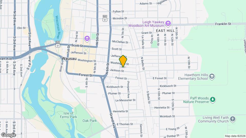 708 Jackson St Map and Location Details