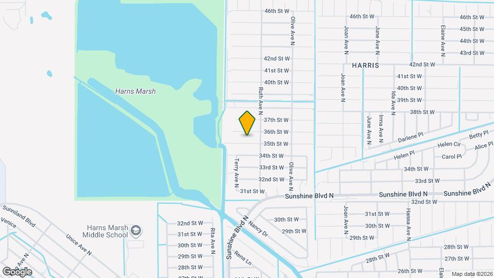 3308 35th St W Map and Location Details