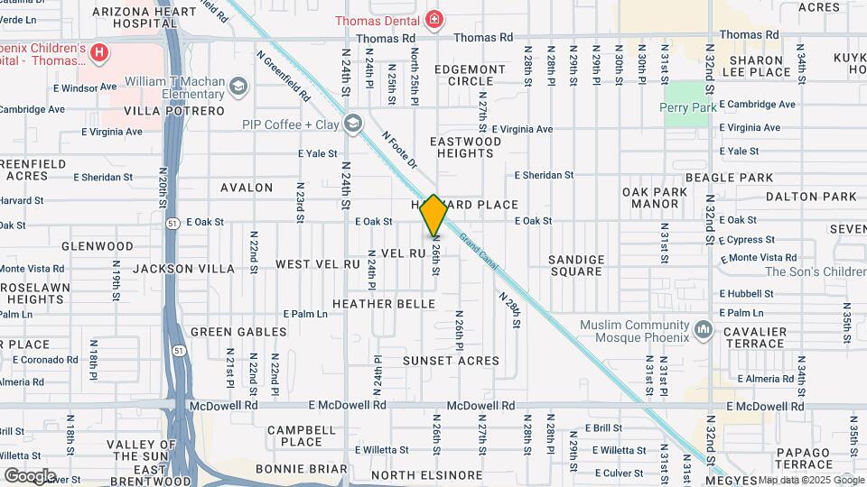 2208 N 26th St Mapa y Detalles de la Ubicación