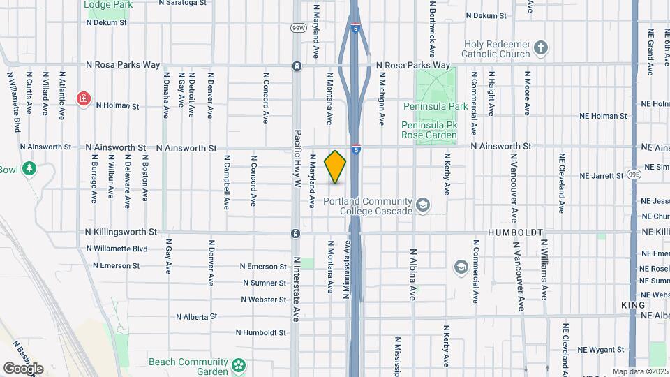 5734 N Montana Ave Map and Location Details