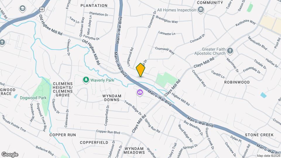 1584 Higbee Mill Rd Map and Location Details