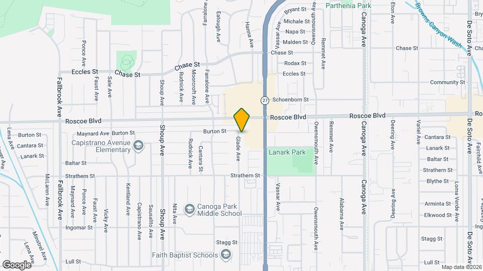 8216 Glade Ave Mapa y Detalles de la Ubicación