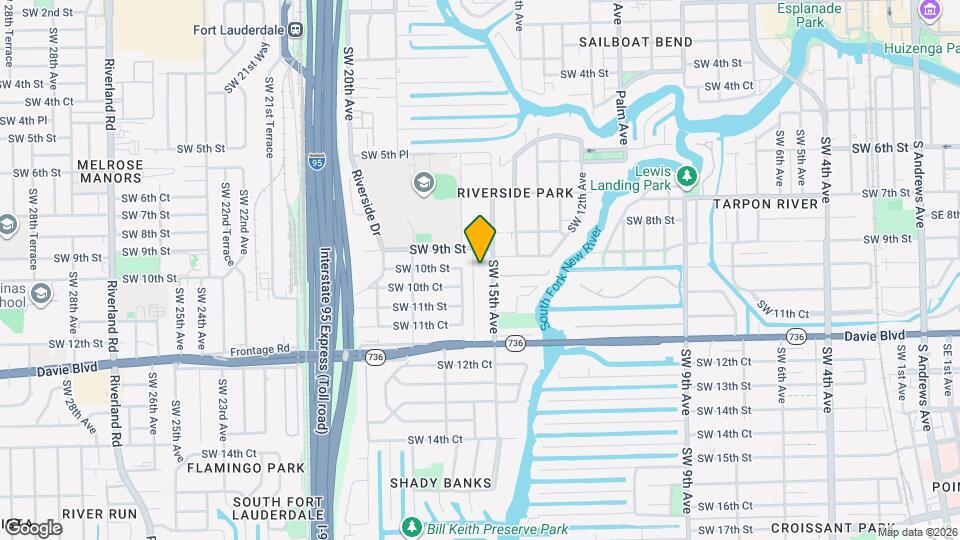 920 SW 15th Terrace Mapa y Detalles de la Ubicación