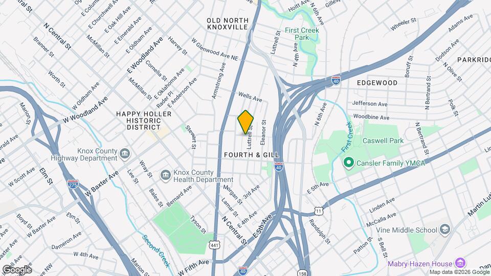 941 Luttrell St, Unit Unit C Map and Location Details
