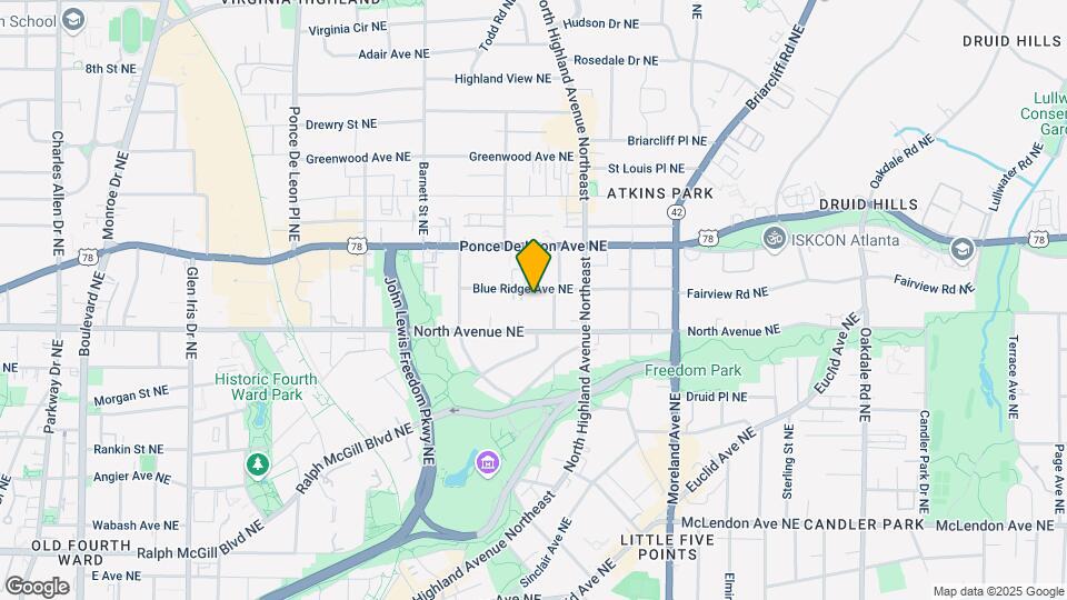 1007 Blue Ridge Ave NE Map and Location Details