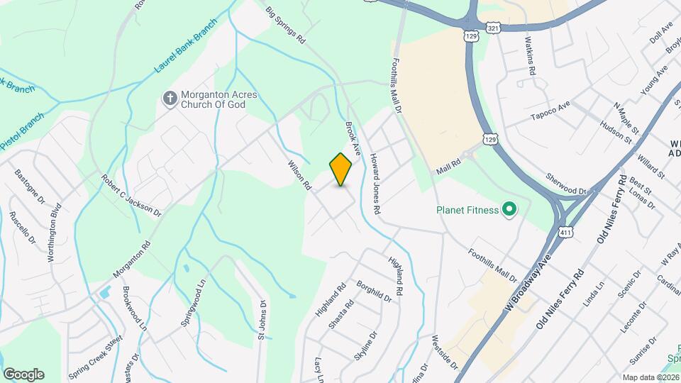 1705 Creason Dr Map and Location Details