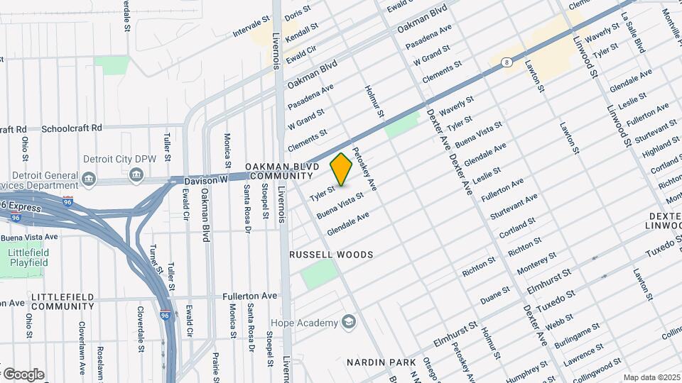 4301 Tyler St Map and Location Details