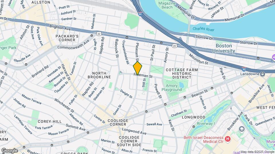 133 Pleasant St Map and Location Details