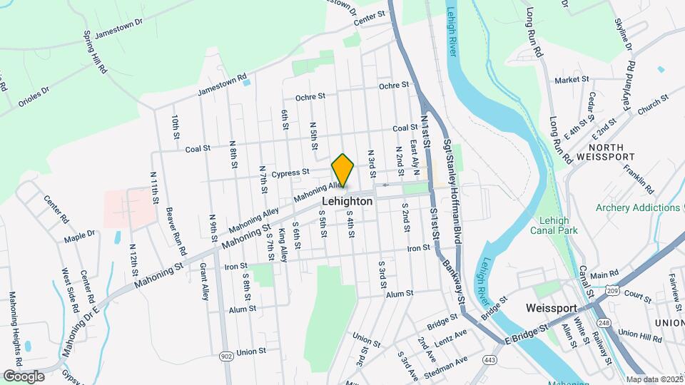 406 Mahoning St Map and Location Details