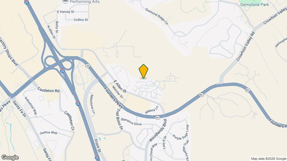 631 Hanging Rock Pl Map and Location Details