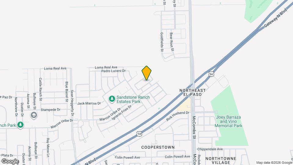 5525 Jim Castaneda Dr Map and Location Details