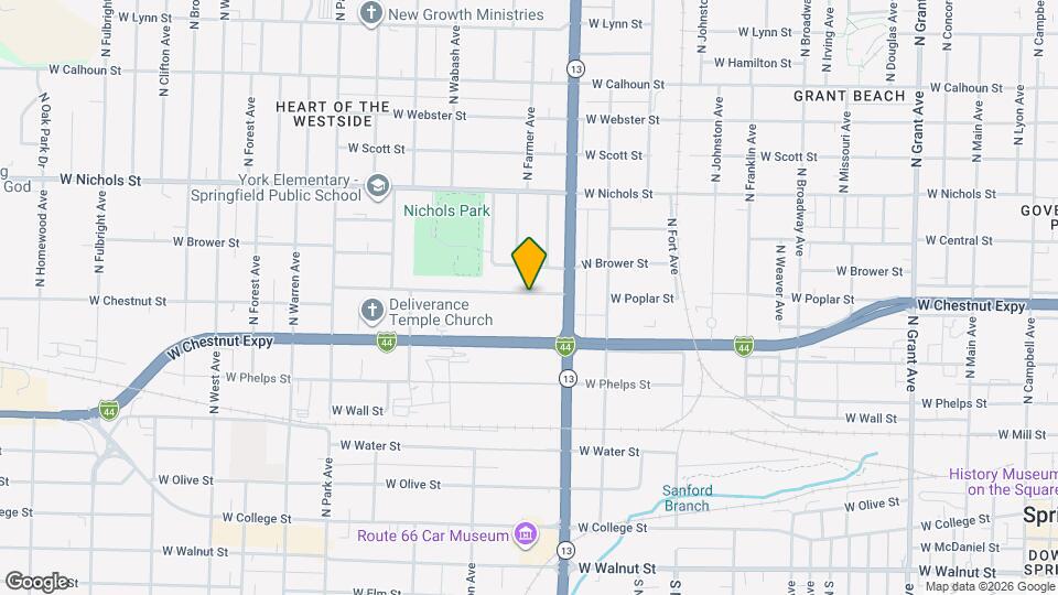 1700 W Chestnut St Mapa y Detalles de la Ubicación