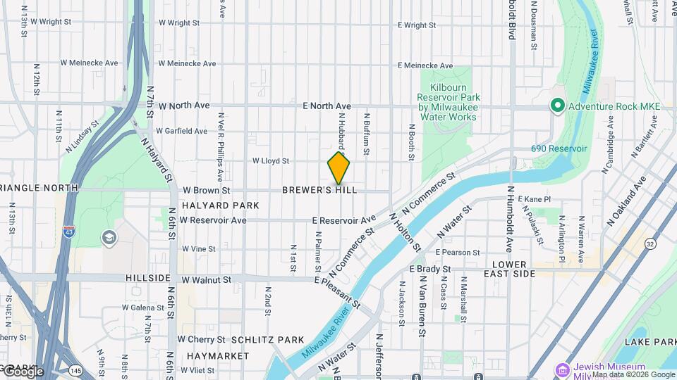 234 E Brown St Map and Location Details