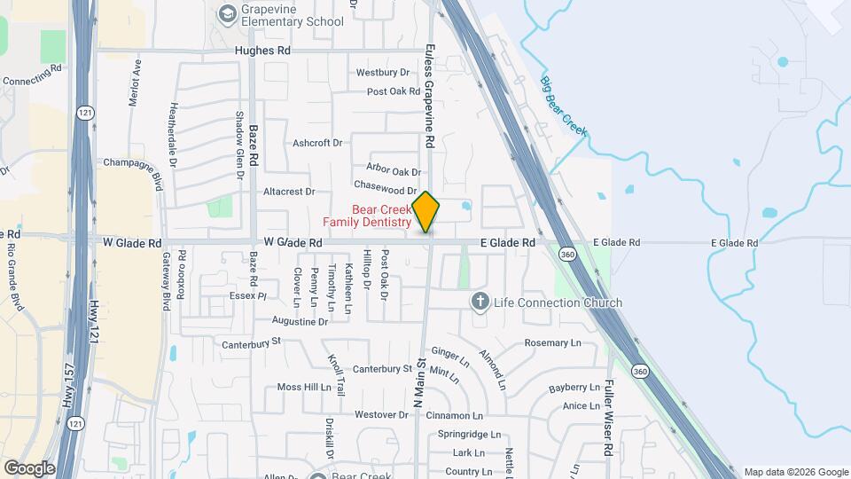 400 W Glade Rd Map and Location Details