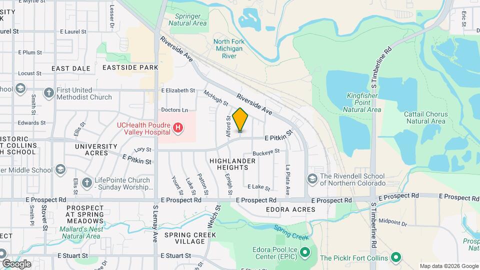 1295 Baker Pass St Mapa y Detalles de la Ubicación