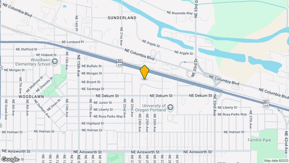 2429 NE Saratoga St Map and Location Details