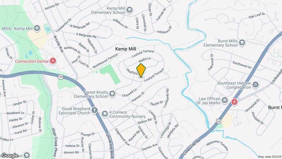 810 Loxford Terrace Map and Location Details