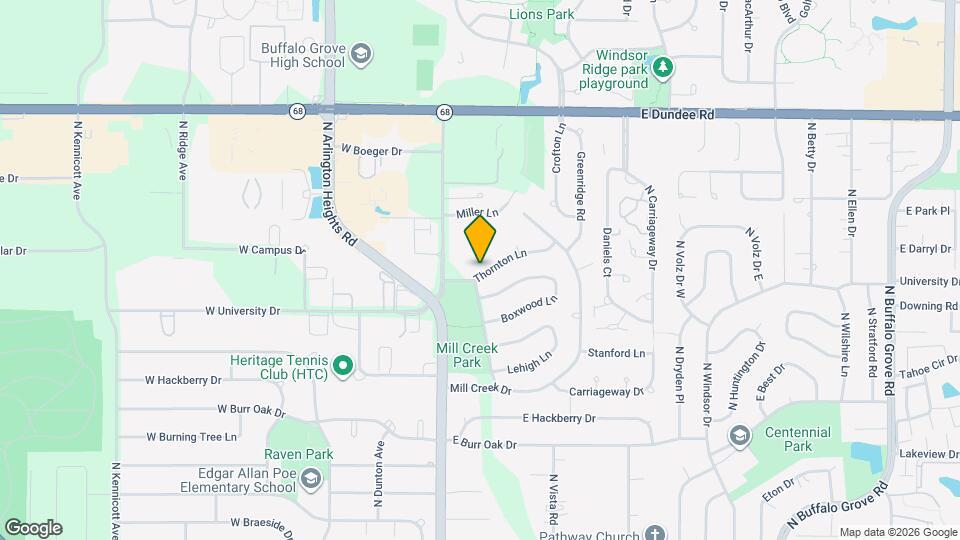 924 Thornton Ln Map and Location Details