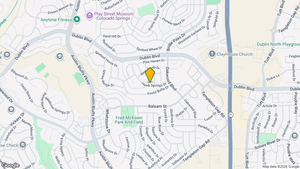 6615 Sleeping Giant Dr Map and Location Details