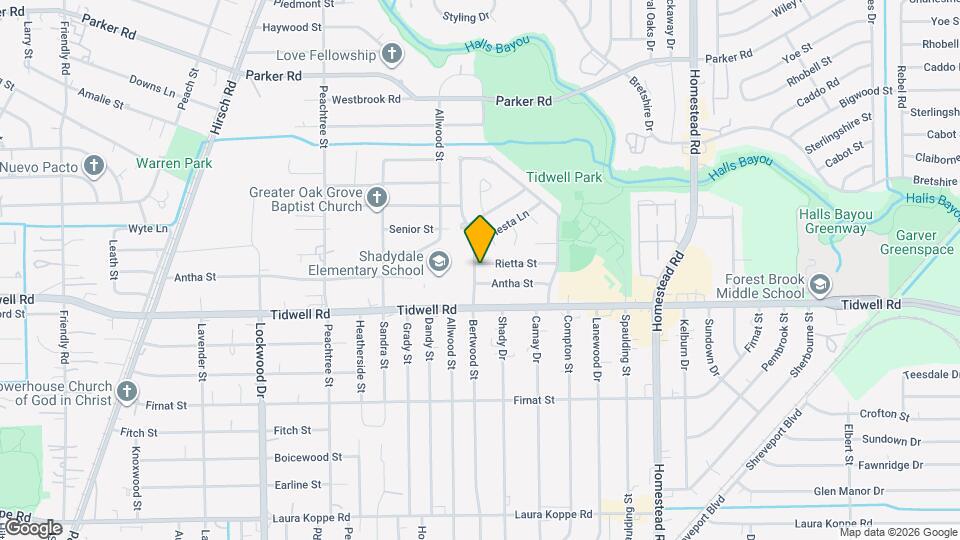 6102 Rietta St Map and Location Details