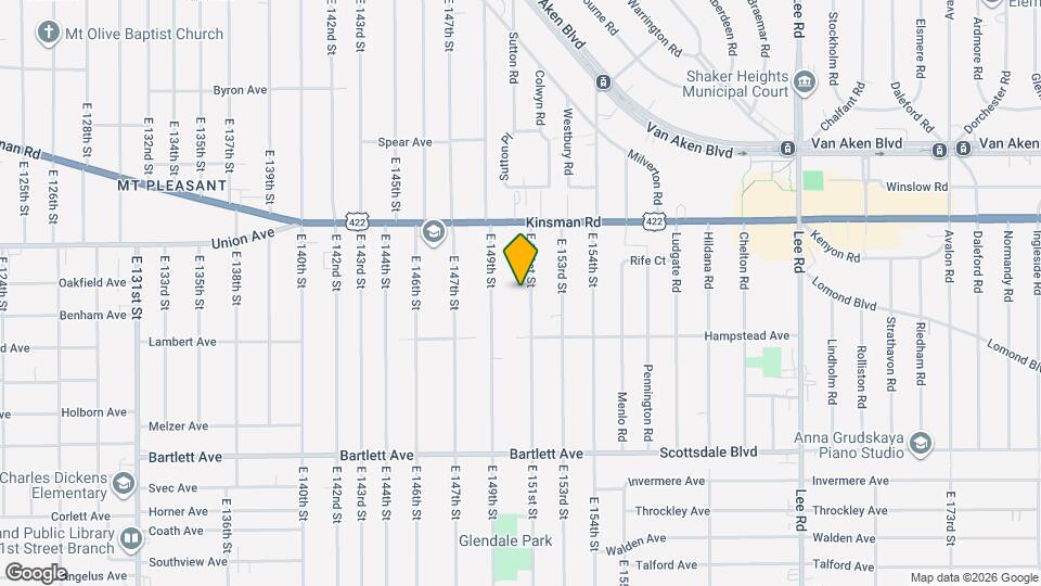 3570 E 151st St, Unit 3570 E 151st St-DN Mapa y Detalles de la Ubicación