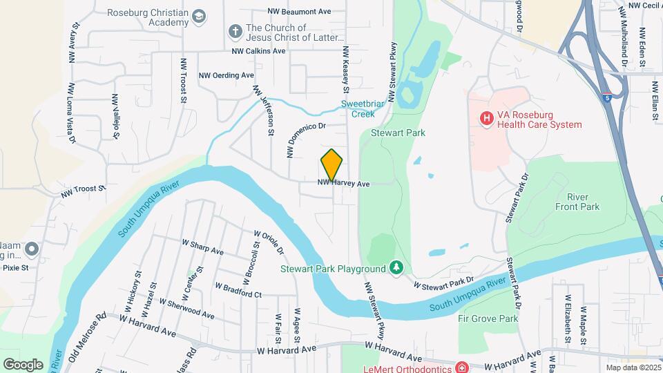1521 NW Harvey Ave Map and Location Details