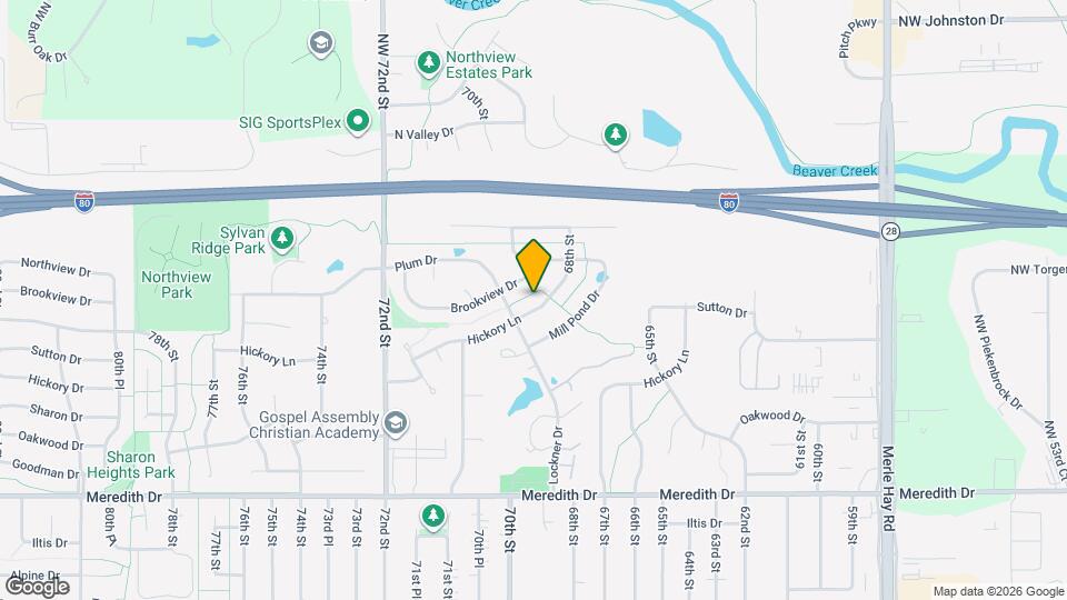 6827 Hickory Ln Map and Location Details