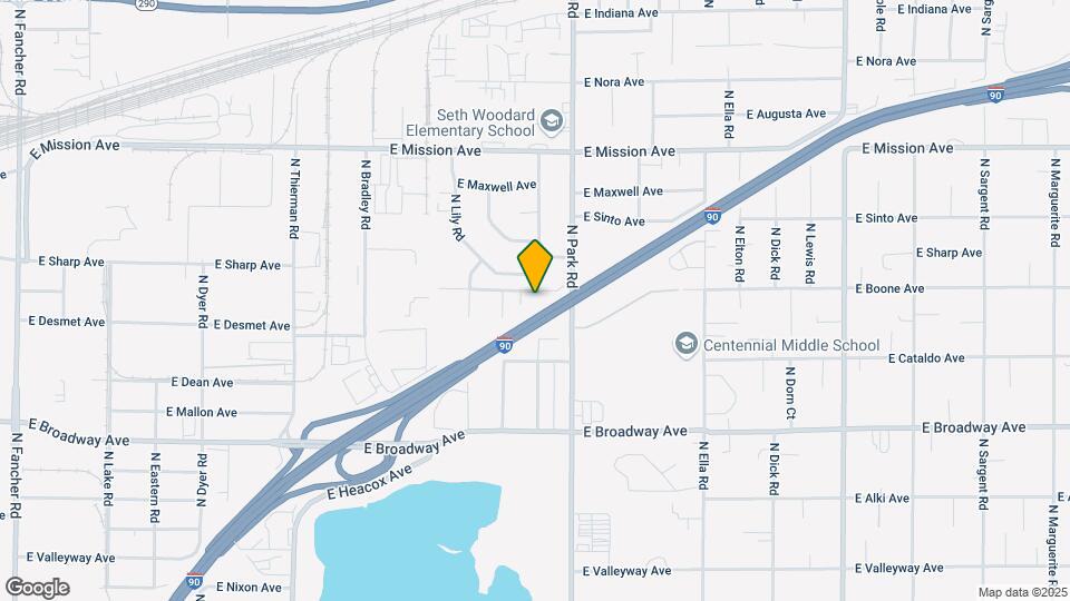 7316 E Boone Ave Map and Location Details