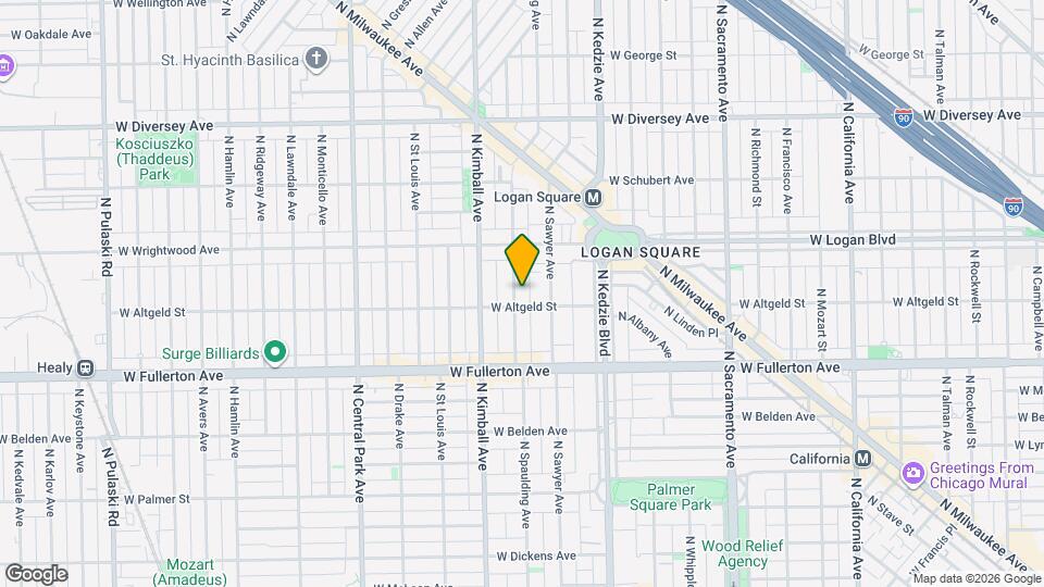 2513 N Spaulding Ave Map and Location Details